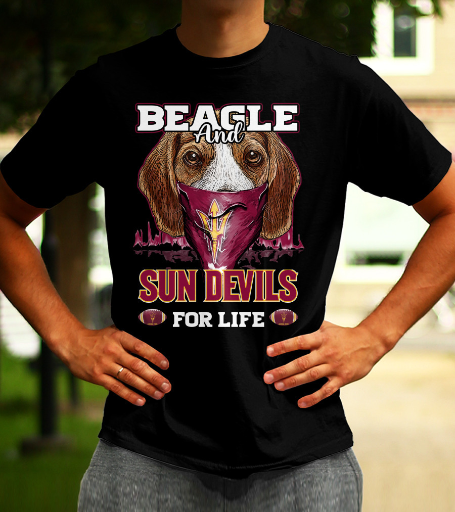 Beagle And Sun Devils For Life T-Shirt