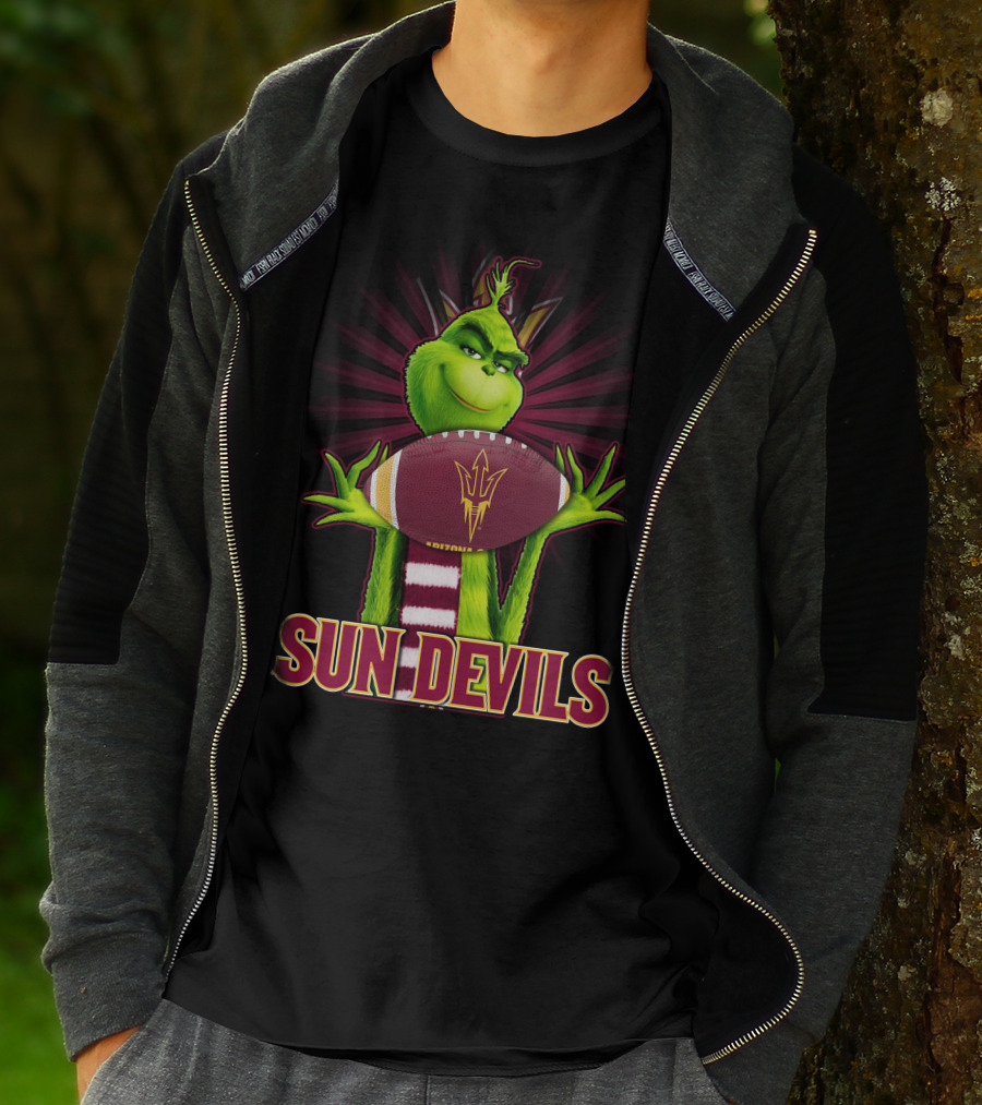 Grinch Arizona State Sun Devils Football T-Shirt