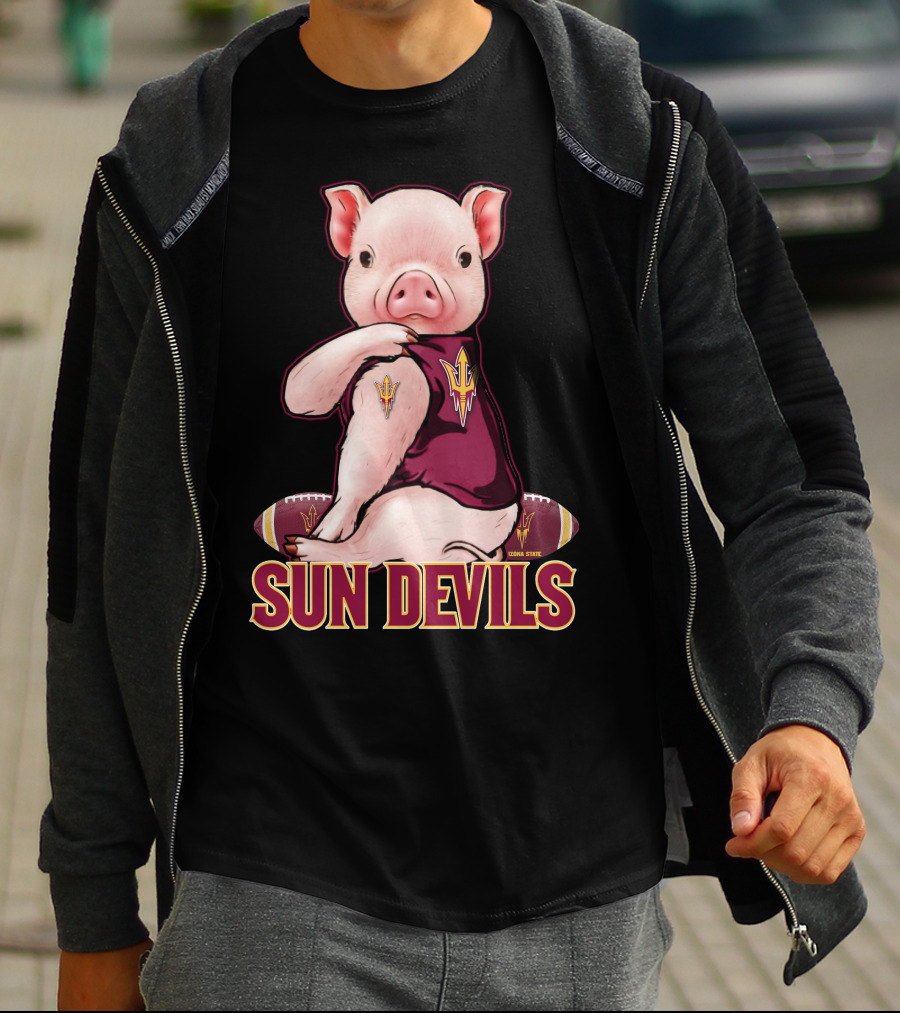 Pig Sun Devils Arizona State Football T-Shirt
