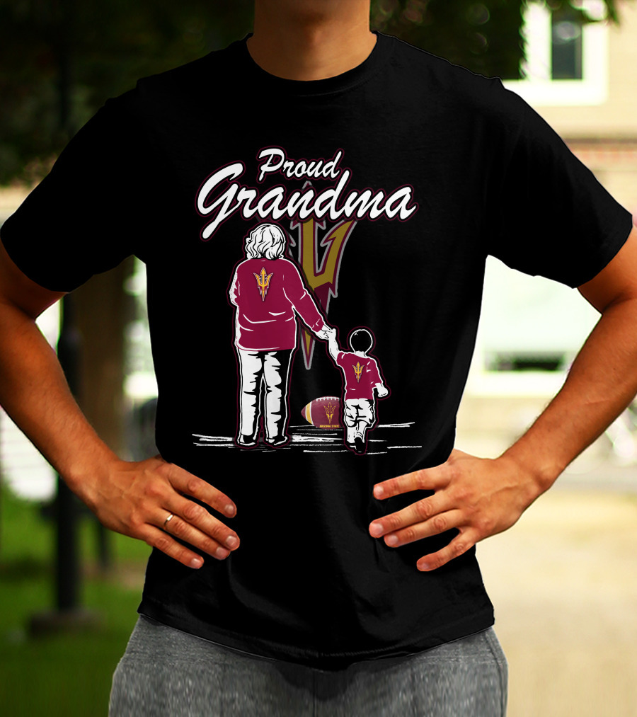 Proud Grandma Sun Devils Arizona State Football Fan T-Shirt
