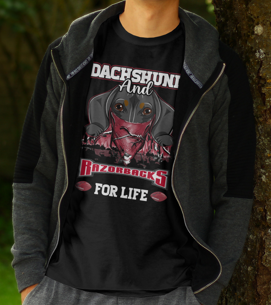 Dachshund And Razorbacks For Life T-Shirt
