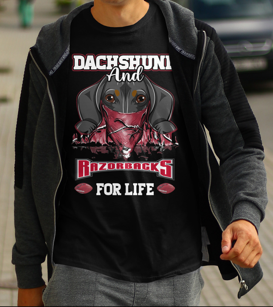 Dachshund And Razorbacks For Life T-Shirt