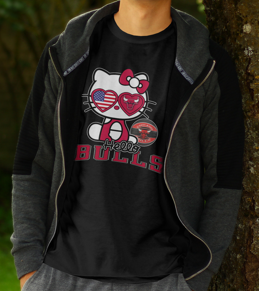 Hello Kitty Chicago Bulls USA Fan T-Shirt