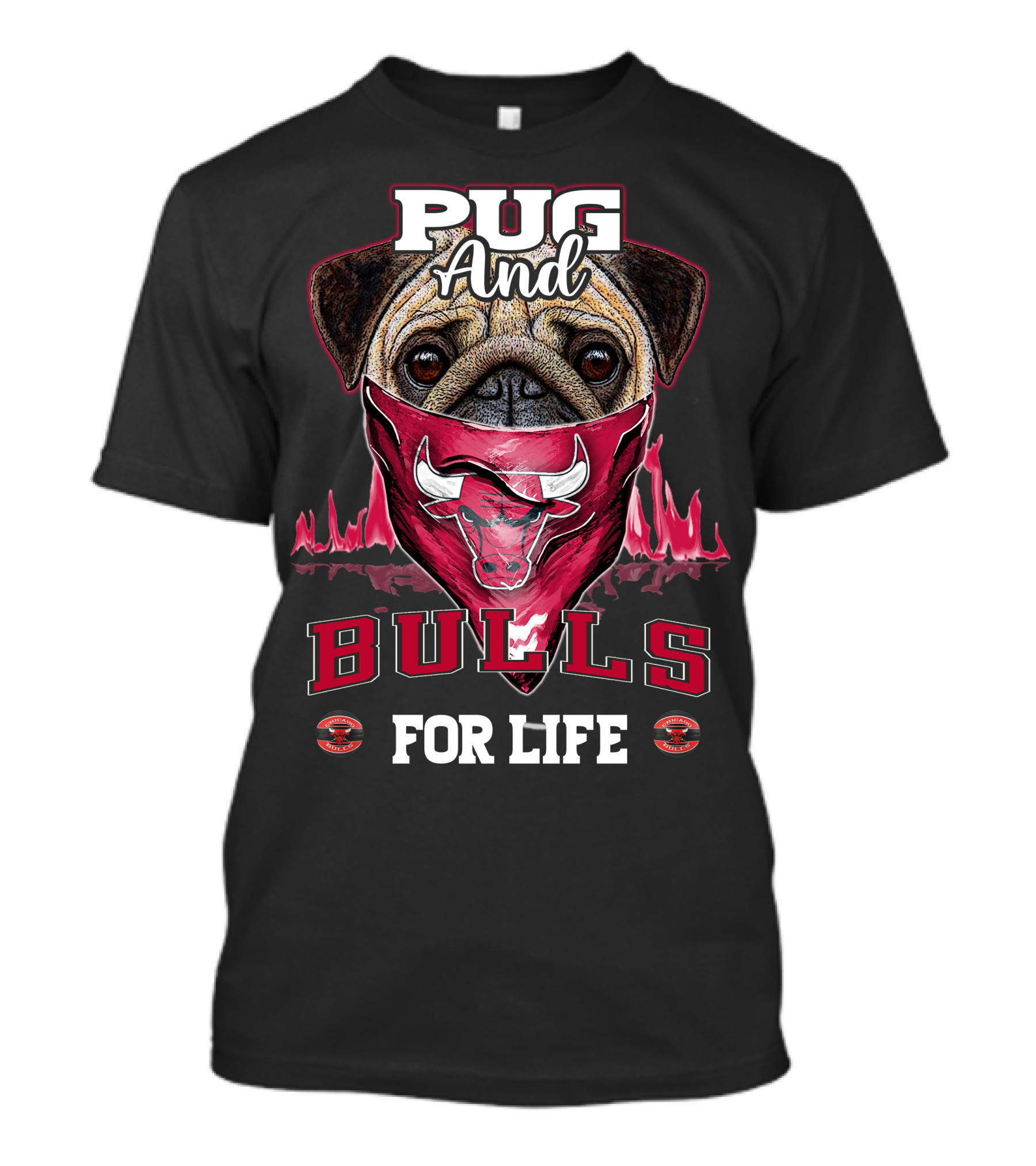 Pug And Bulls For Life T-Shirt