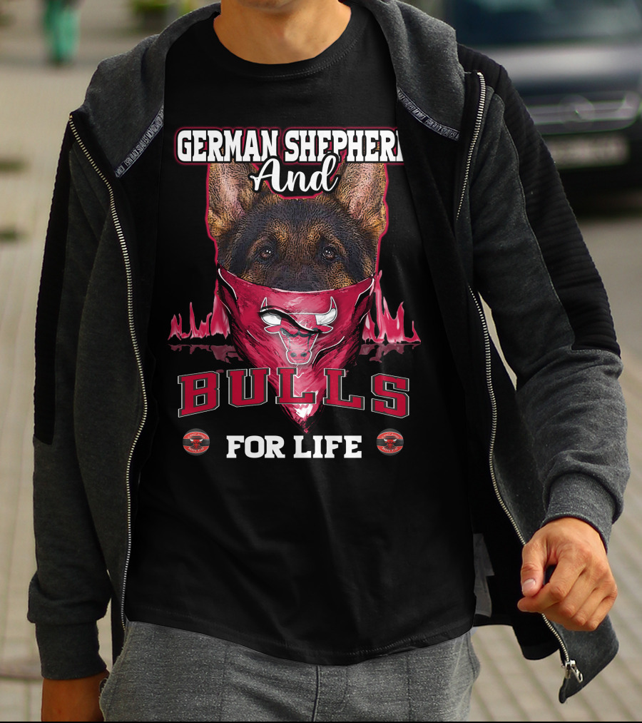 German Shepherd And Bulls For Life T-Shirt