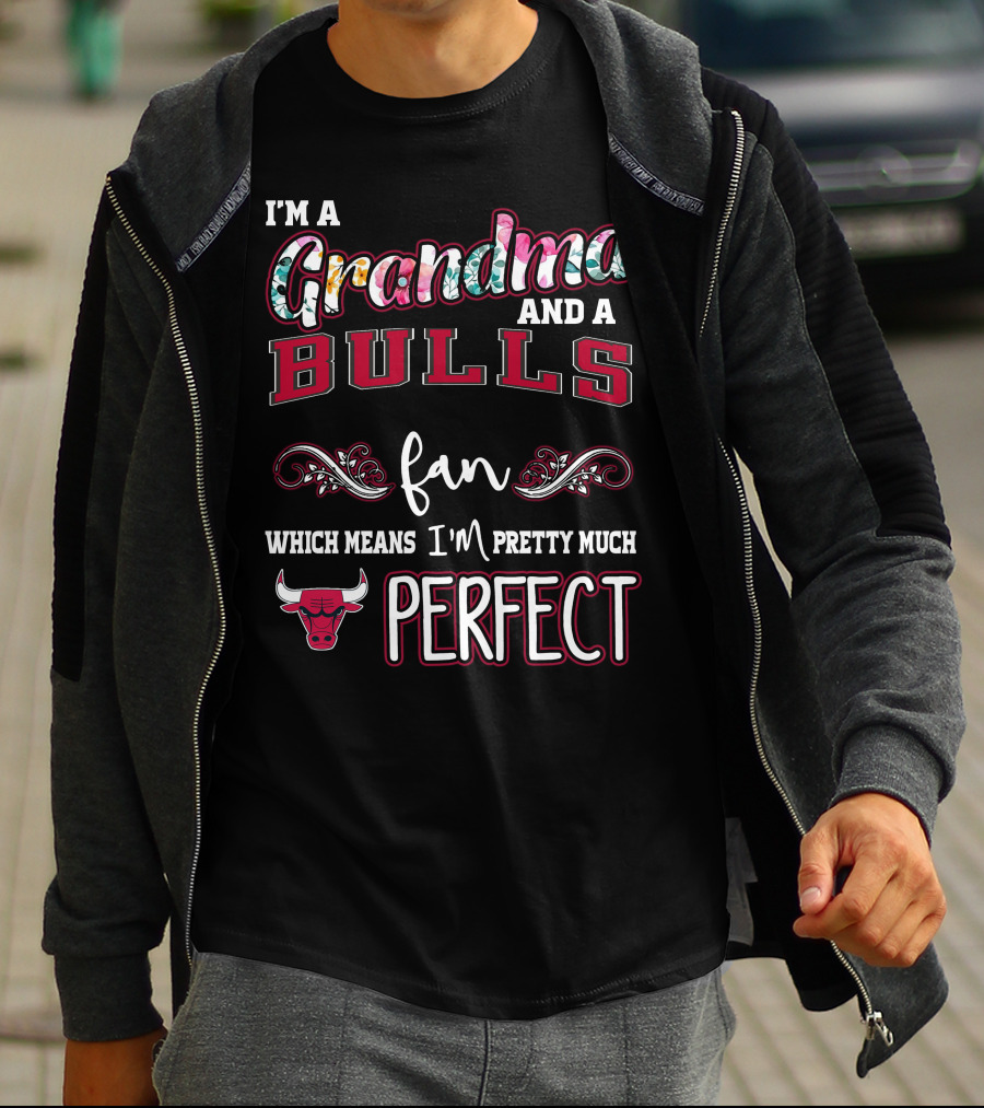 I'm A Grandma And A Bulls Fan Which Means I'm Pretty Much Perfect T-Shirt