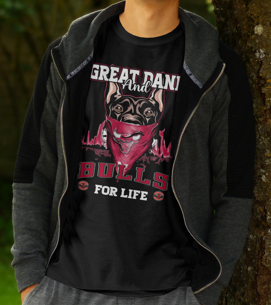 Great Dane And Bulls For Life T-Shirt