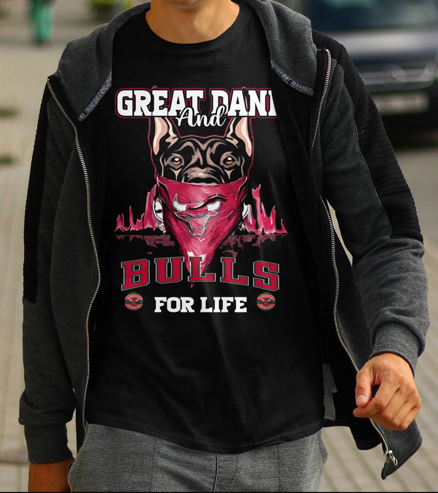 Great Dane And Bulls For Life T-Shirt