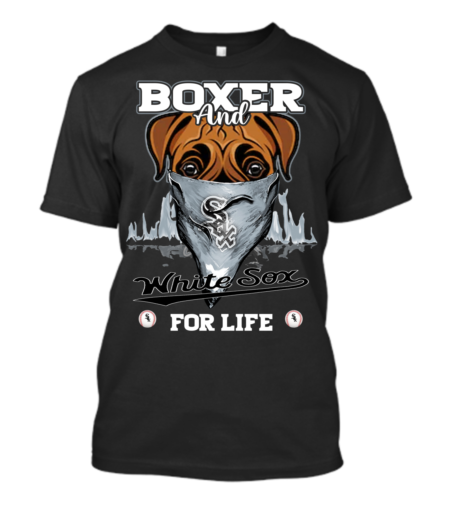Boxer And White Sox For Life T-Shirt