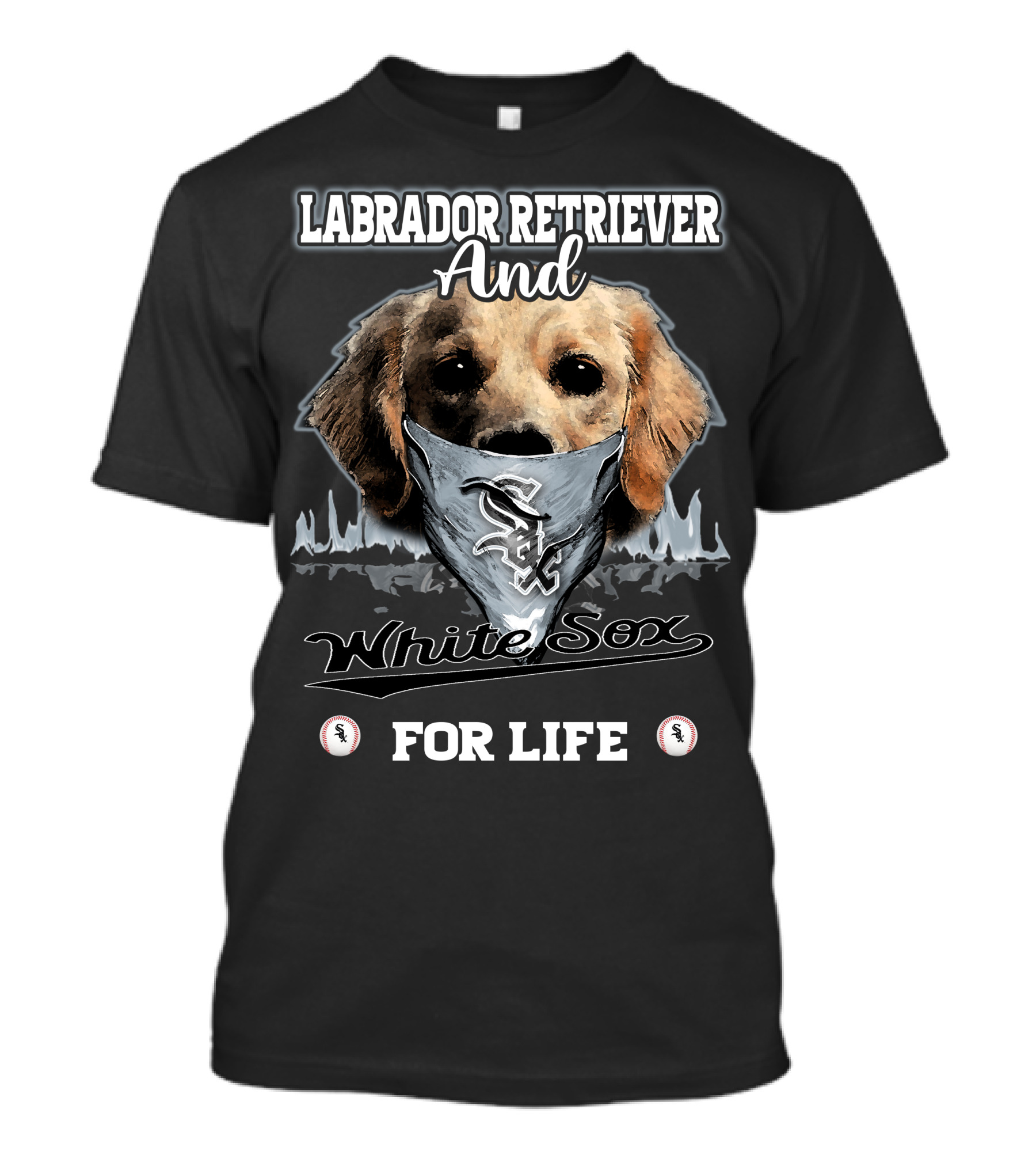 Labrador Retriever And White Sox For Life T-Shirt