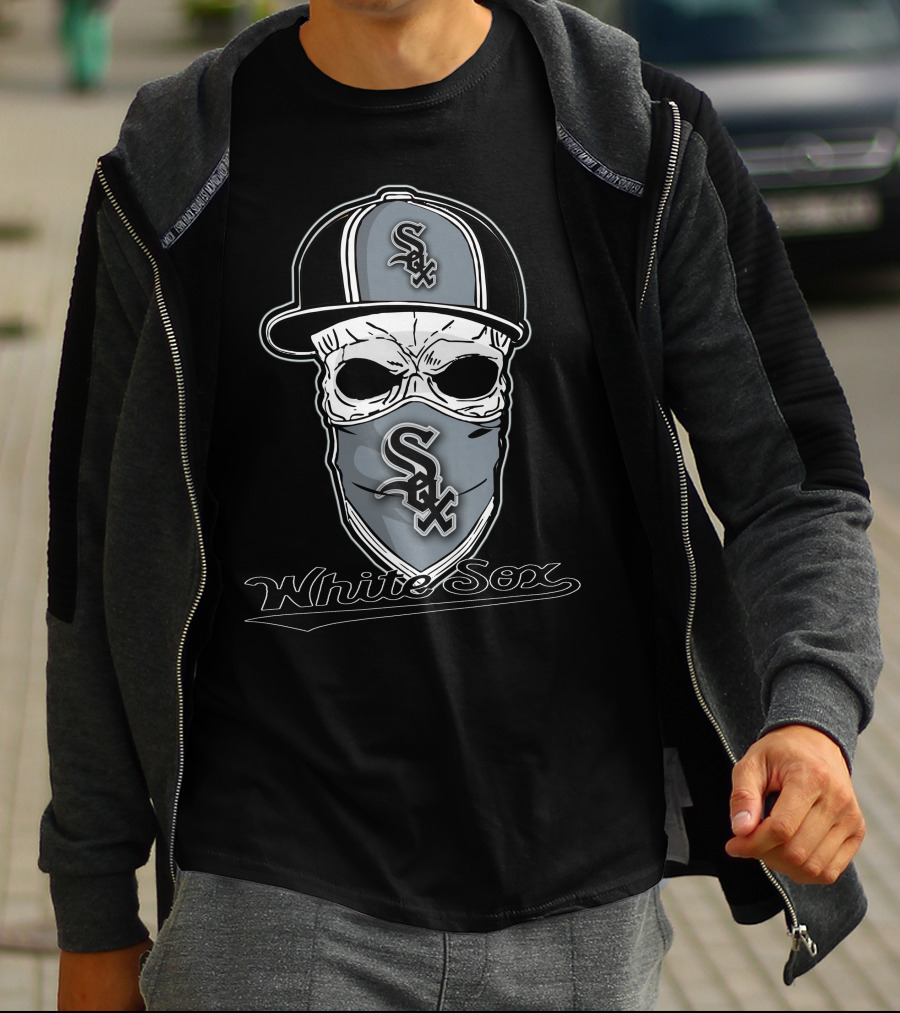 Skull Hat Chicago White Sox Sox Bandana White Sox T-Shirt