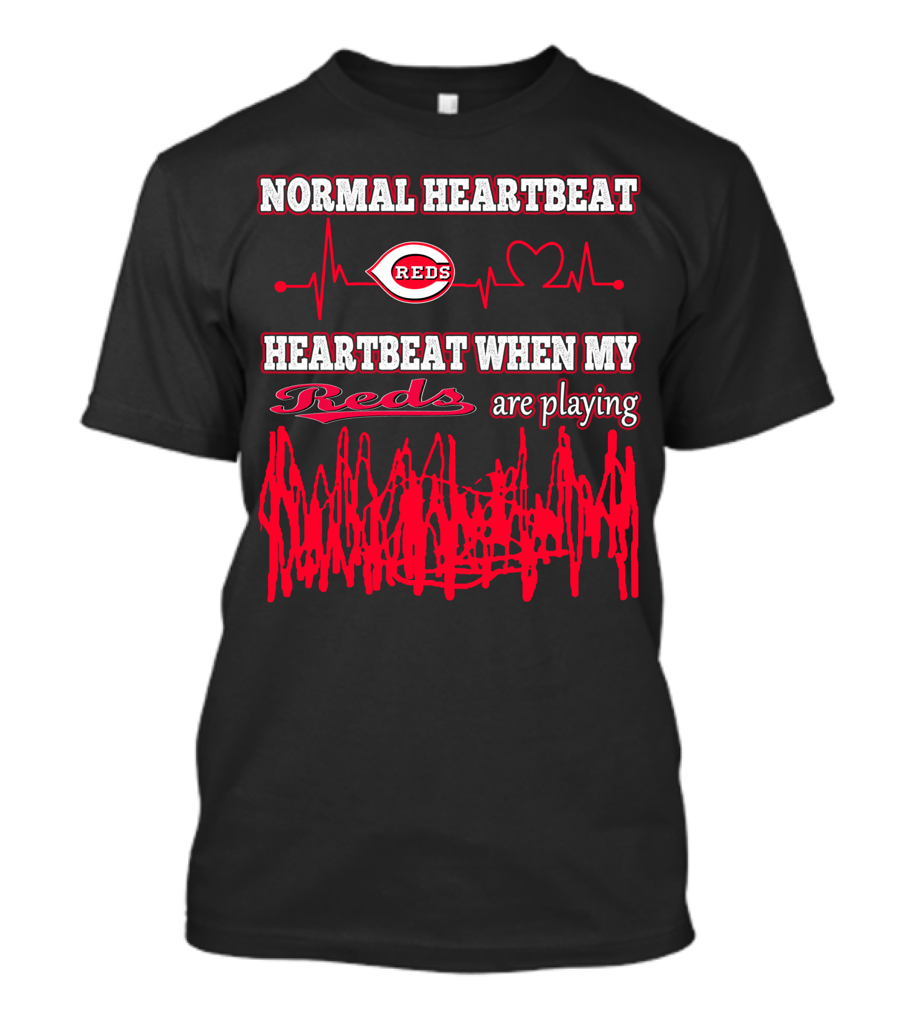 Normal Heartbeat Reds Heartbeat When My Reds Are Playing T-Shirt