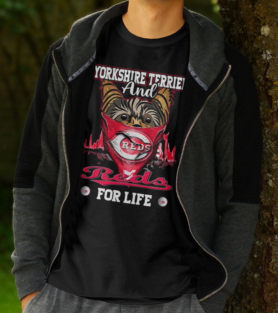 Yorkshire Terrier And Reds For Life T-Shirt