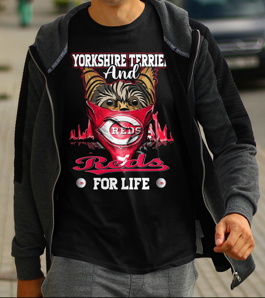 Yorkshire Terrier And Reds For Life T-Shirt