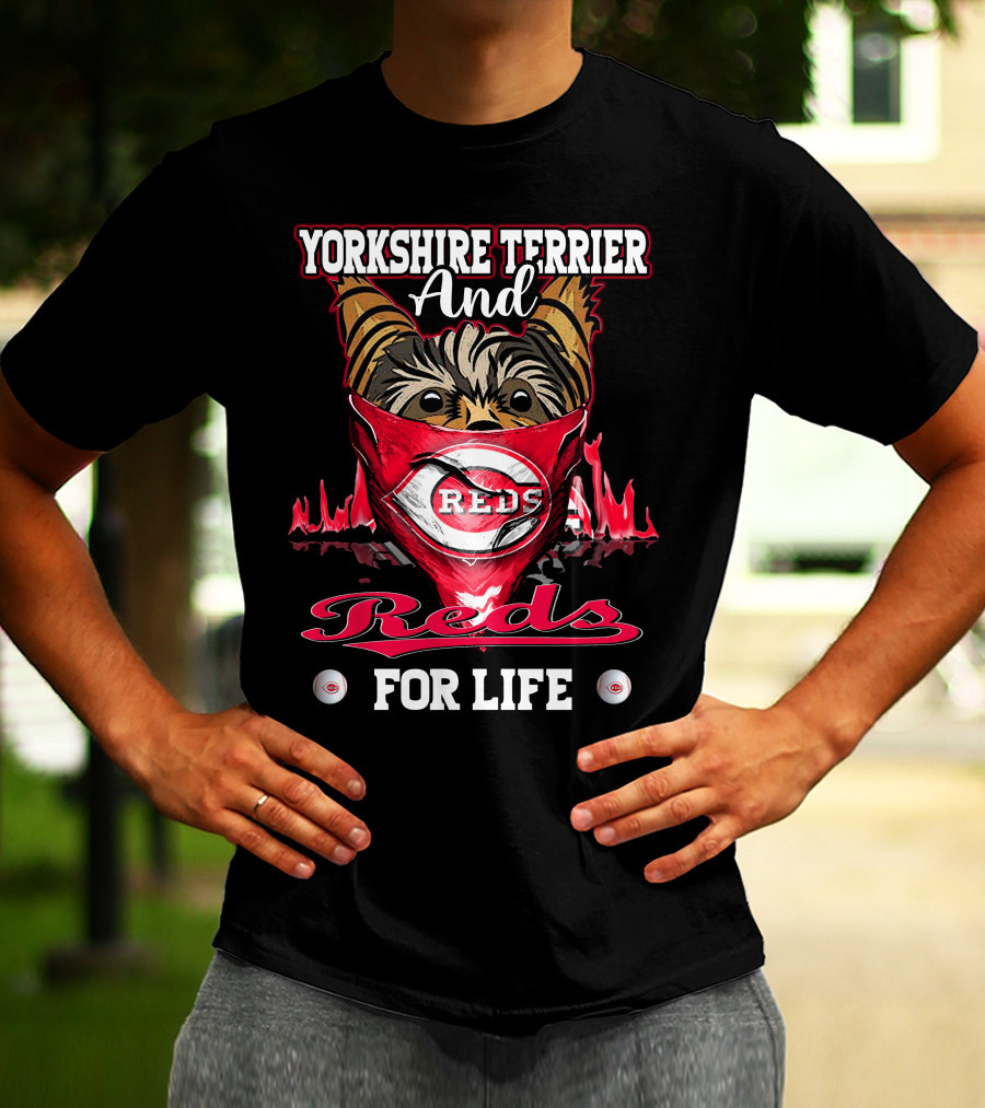 Yorkshire Terrier And Reds For Life T-Shirt
