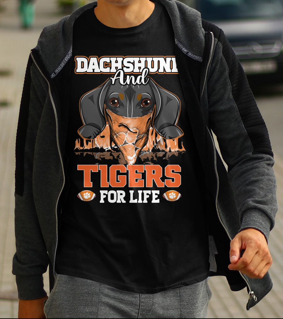 Dachshund And Tigers For Life T-Shirt