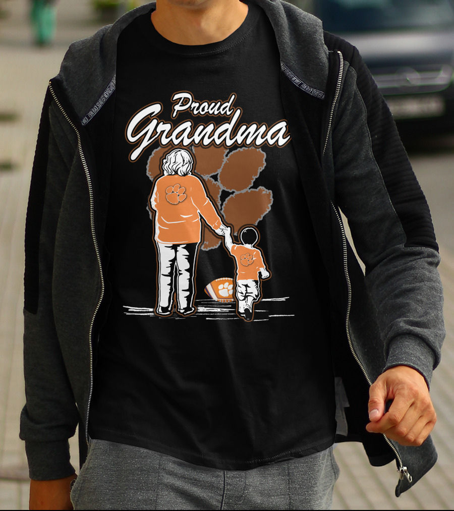 Proud Grandma Clemson Tigers Family Connection T-Shirt