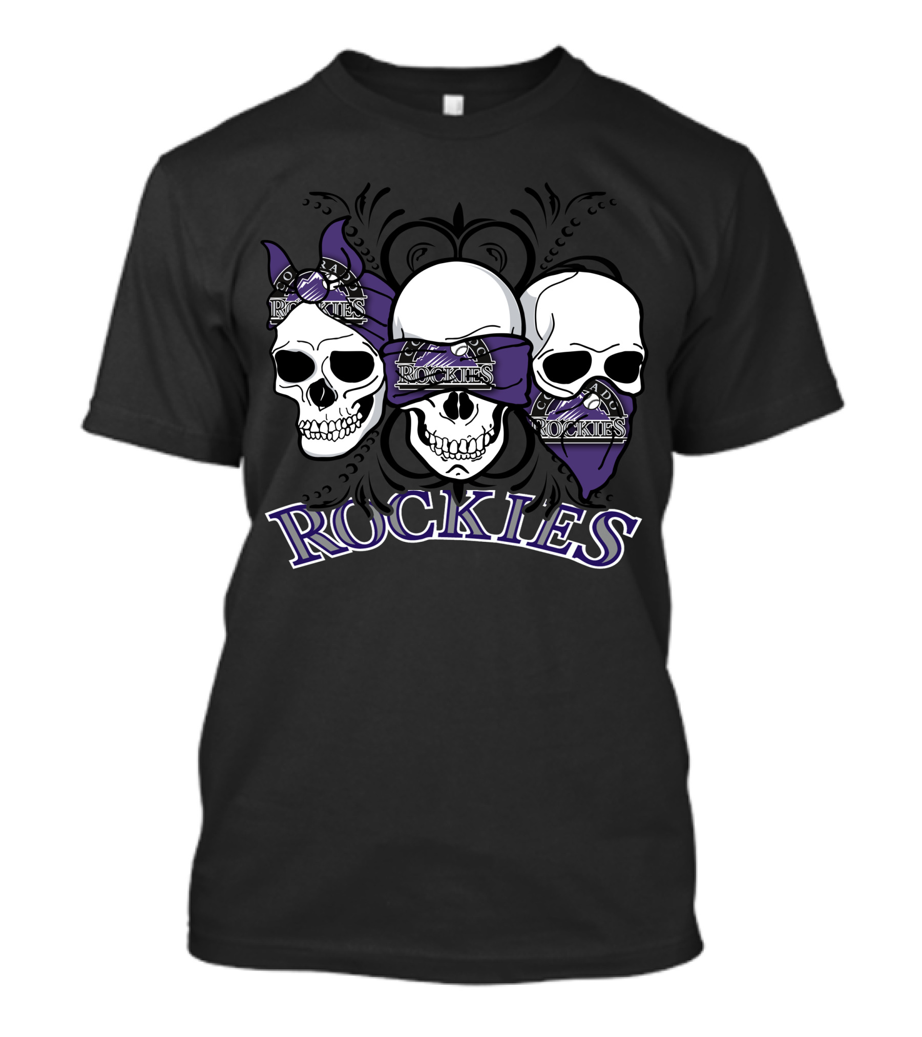 Rockies Three Skull Bandana T-Shirt