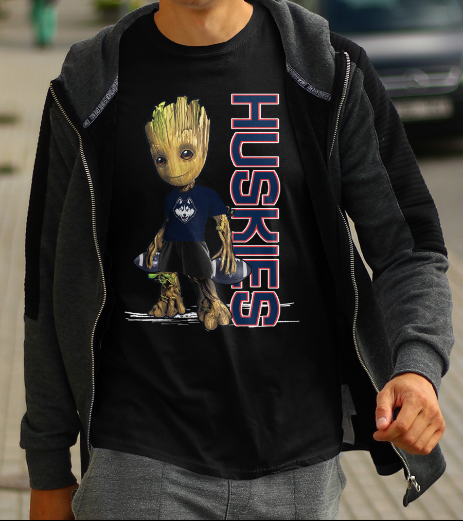 Groot Huskies UConn Football Fan T-Shirt