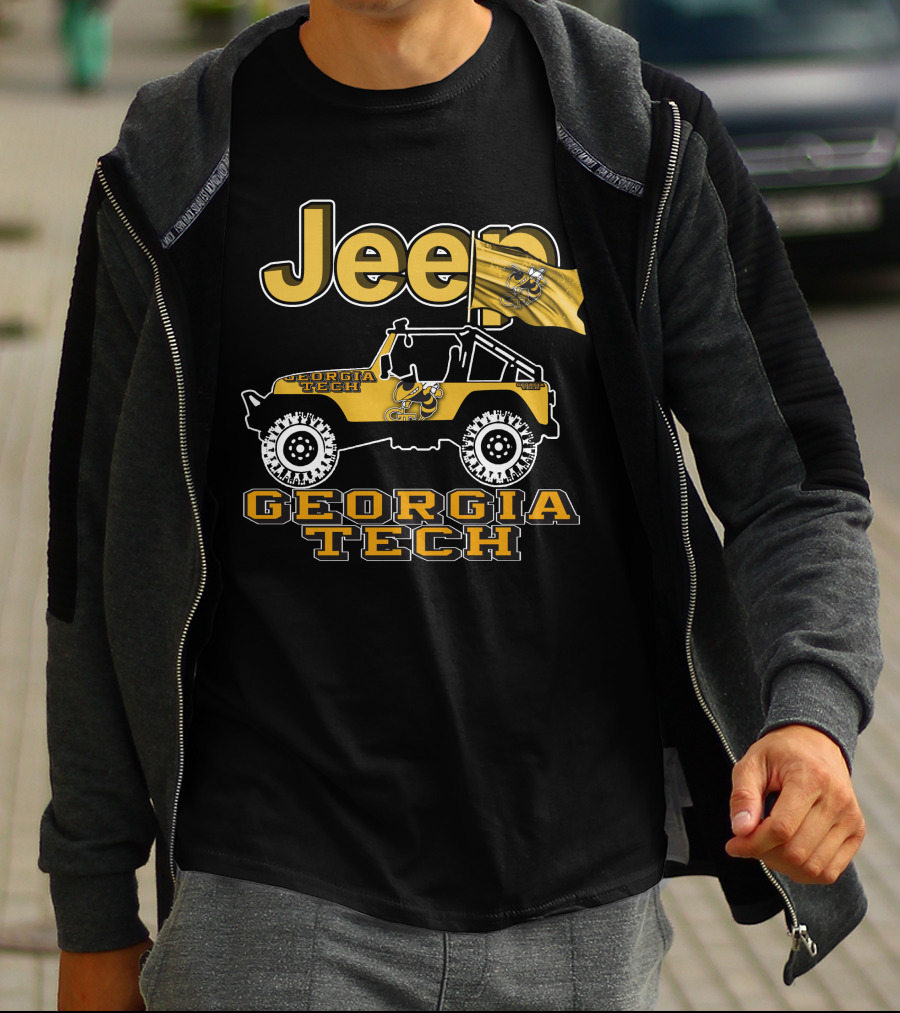 Jeep Georgia Tech Yellow Jackets Georgia Tech Jeep T-Shirt