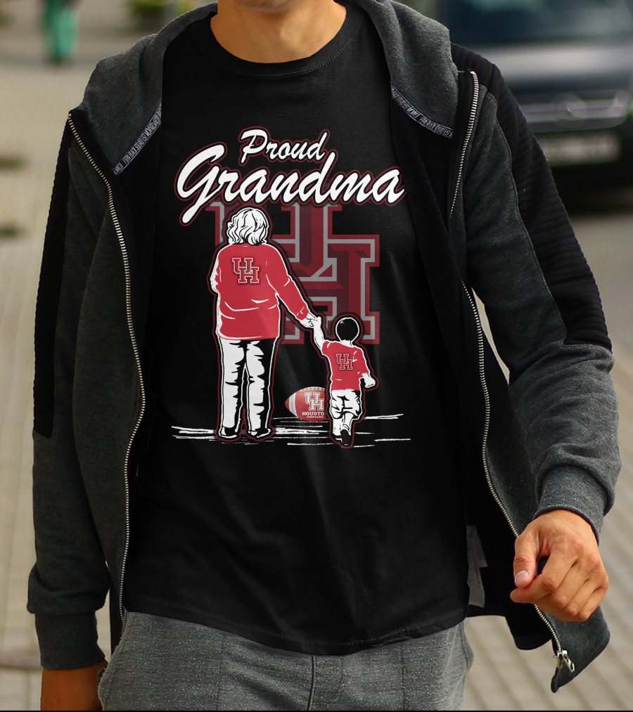 Proud Grandma Houston Cougars UH Football Family T-Shirt