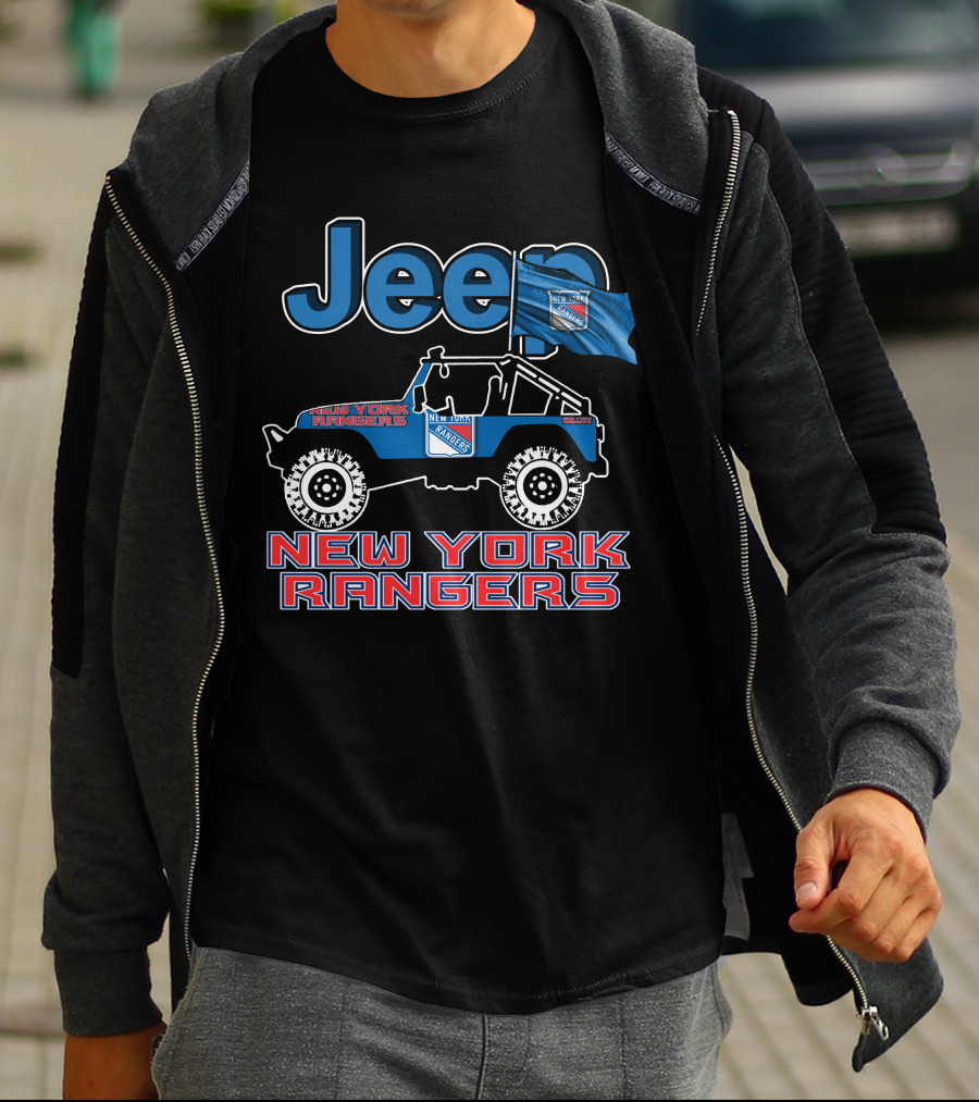 Jeep New York Rangers Off-Road Adventure Fan Gear T-Shirt