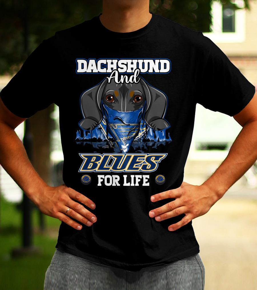 Dachshund And Blues For Life St. Louis T-Shirt