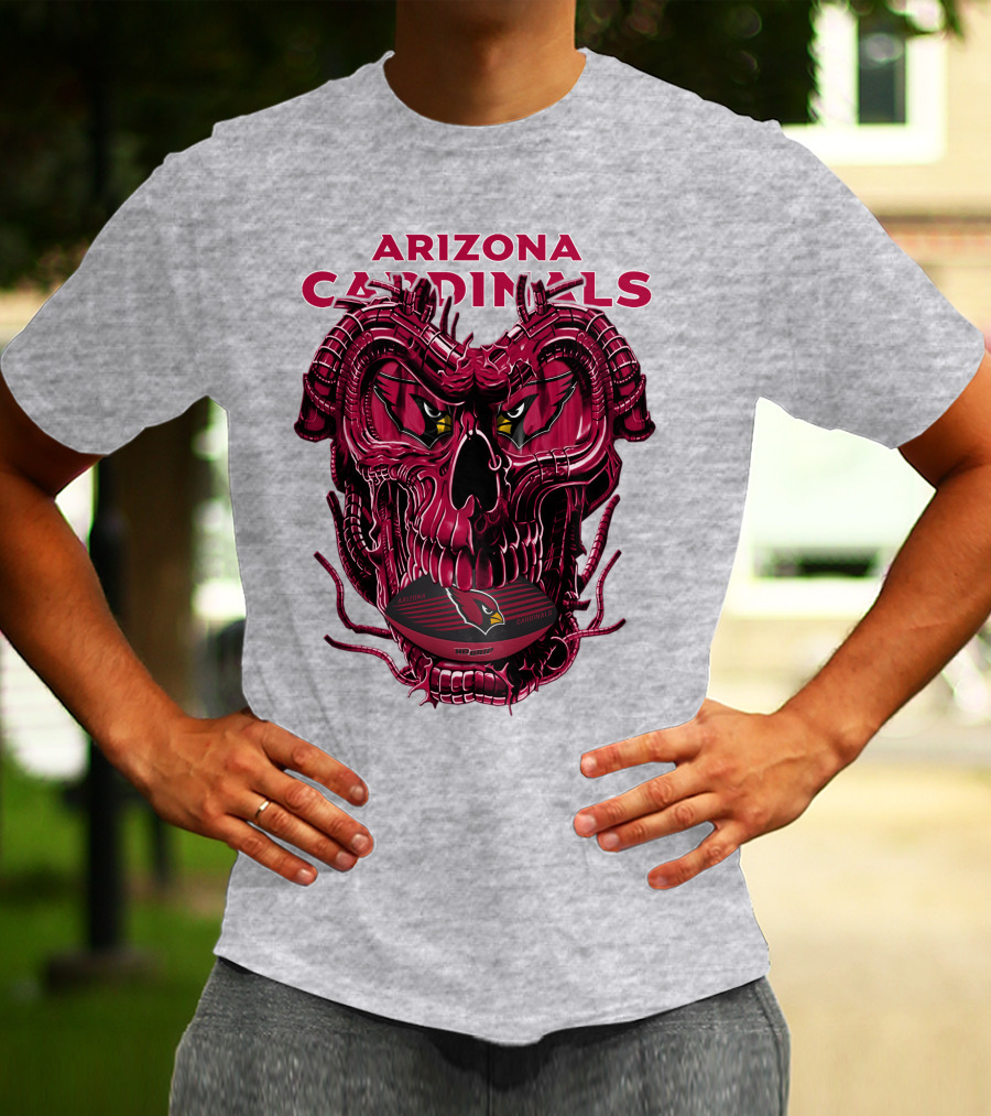 Arizona Cardinals Dragonskull Fusion Gridiron T-Shirt