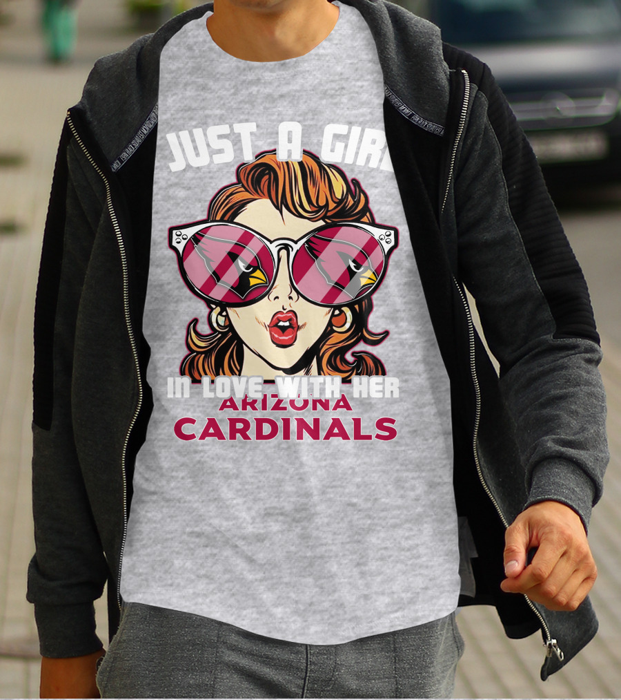 Just A Girl In Love With Her Arizona Cardinals T-Shirt
