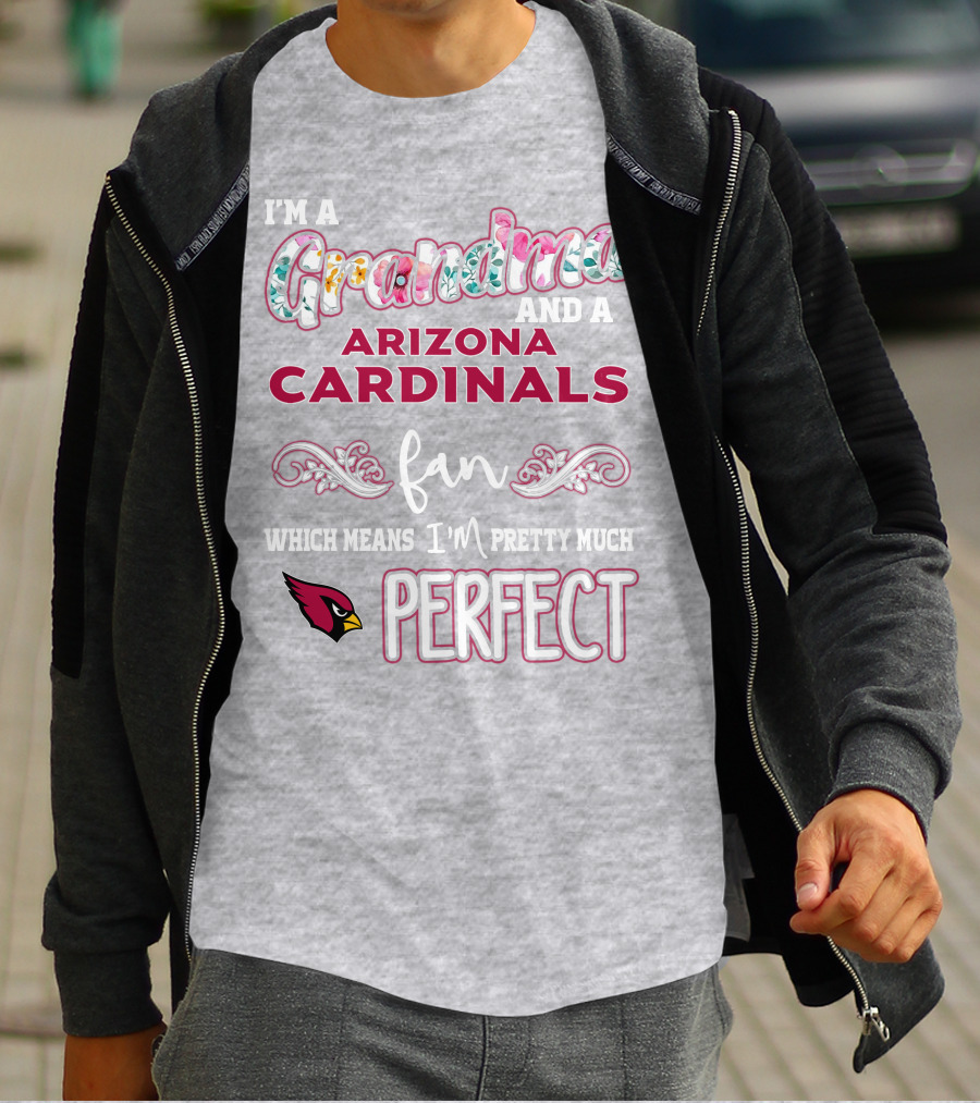 I'm A Grandma And A Arizona Cardinals Fan Which Means I'm Pretty Much Perfect T-Shirt