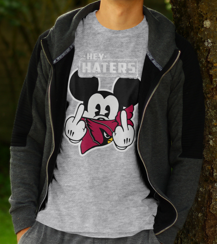 Hey Haters Mickey Arizona Cardinals T-Shirt