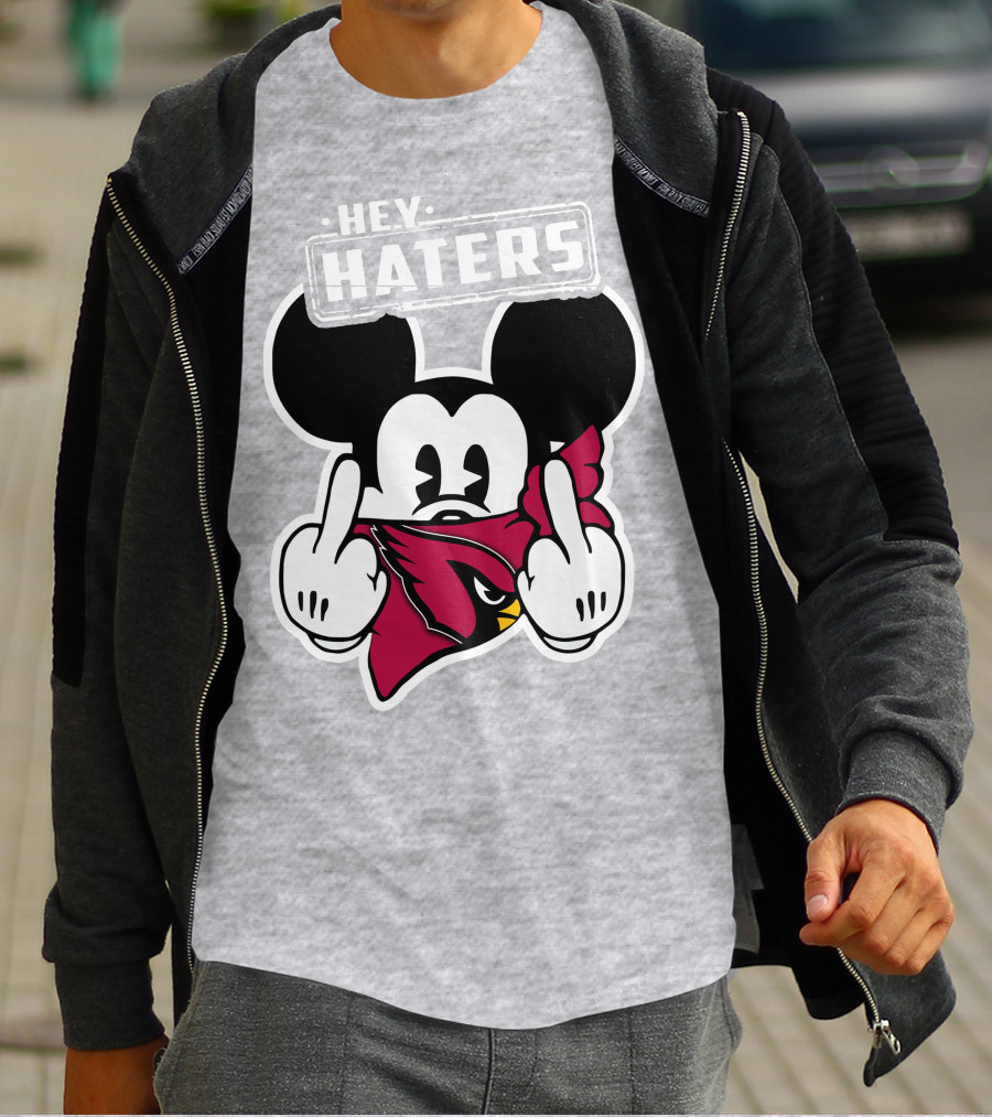 Hey Haters Mickey Arizona Cardinals T-Shirt