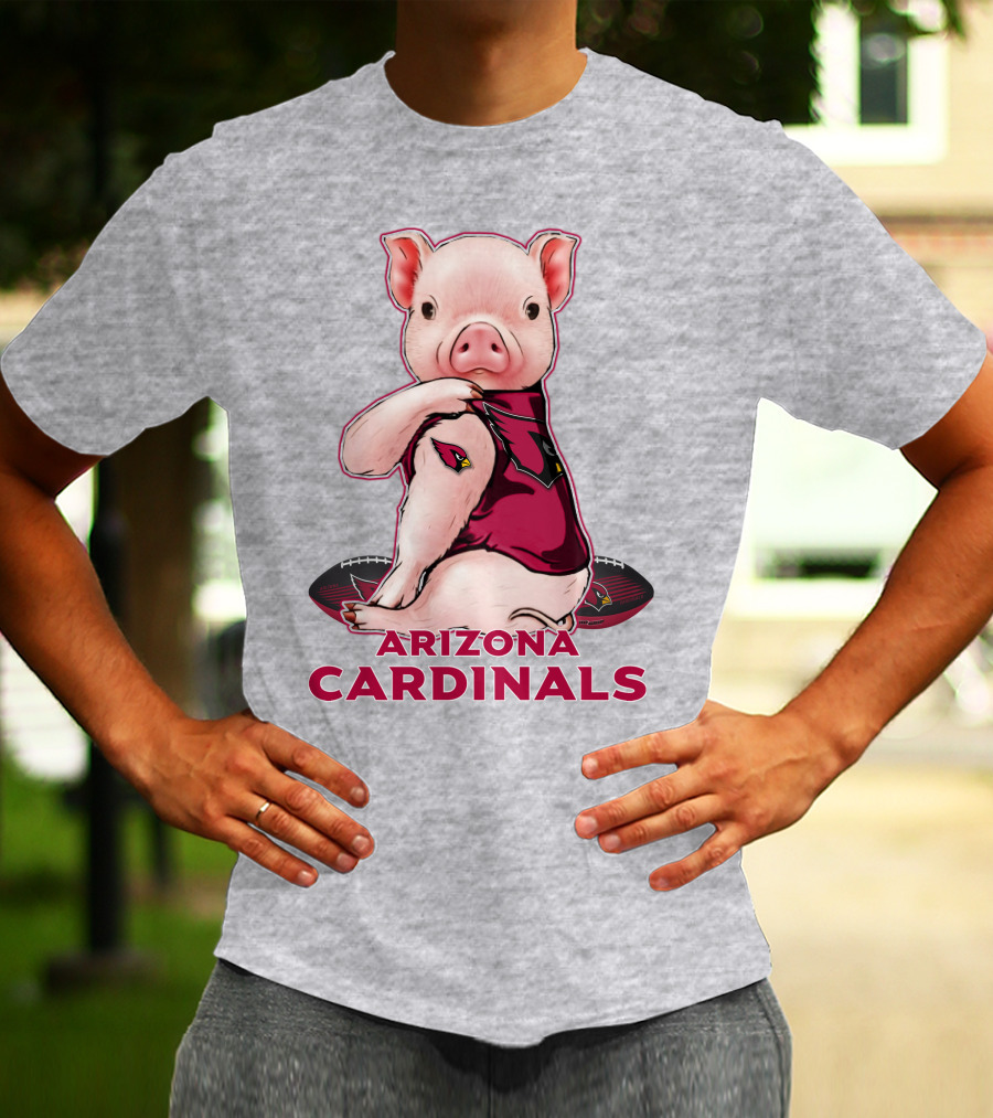 Arizona Cardinals Pig With Football T-Shirt