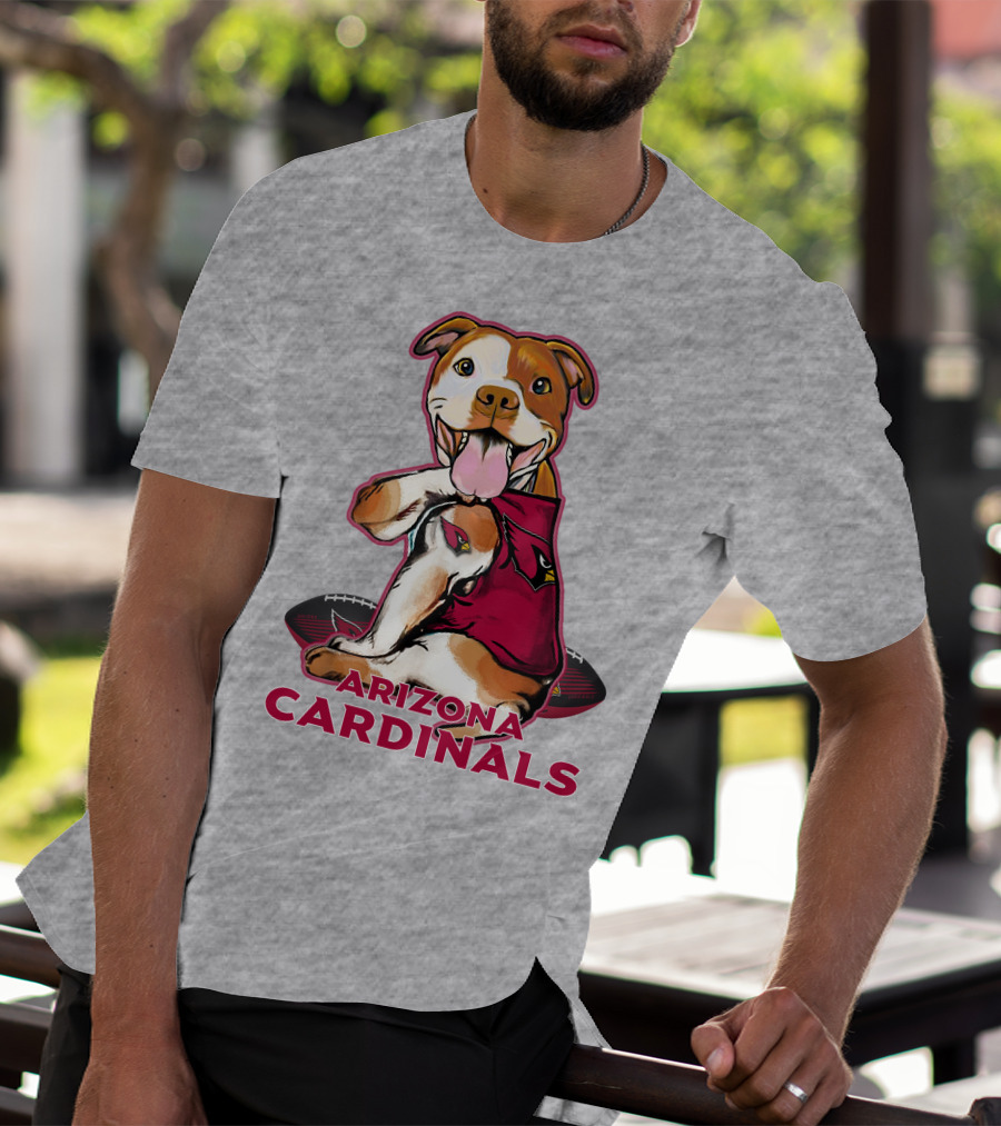 Arizona Cardinals Pitbull Football Fan T-Shirt