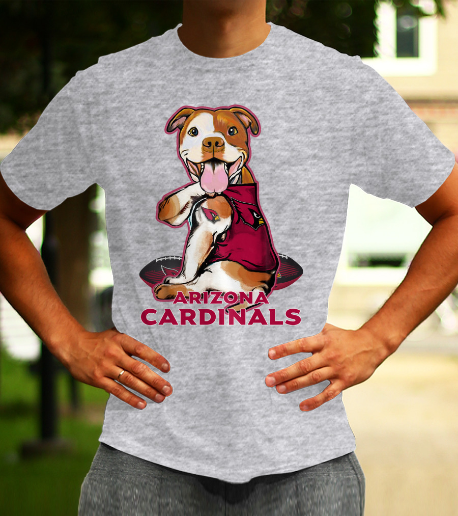 Arizona Cardinals Pitbull Football Fan T-Shirt