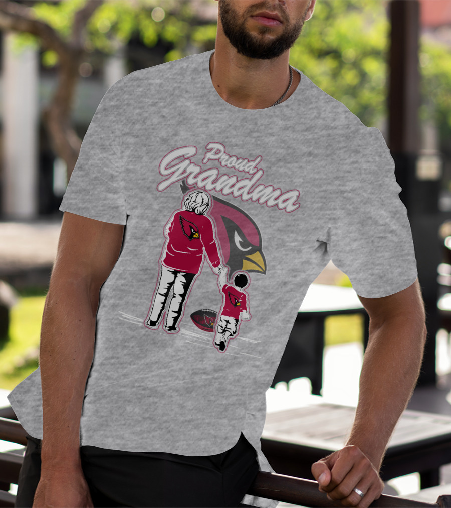 Proud Grandma Arizona Cardinals Family Loyalty Connection T-Shirt