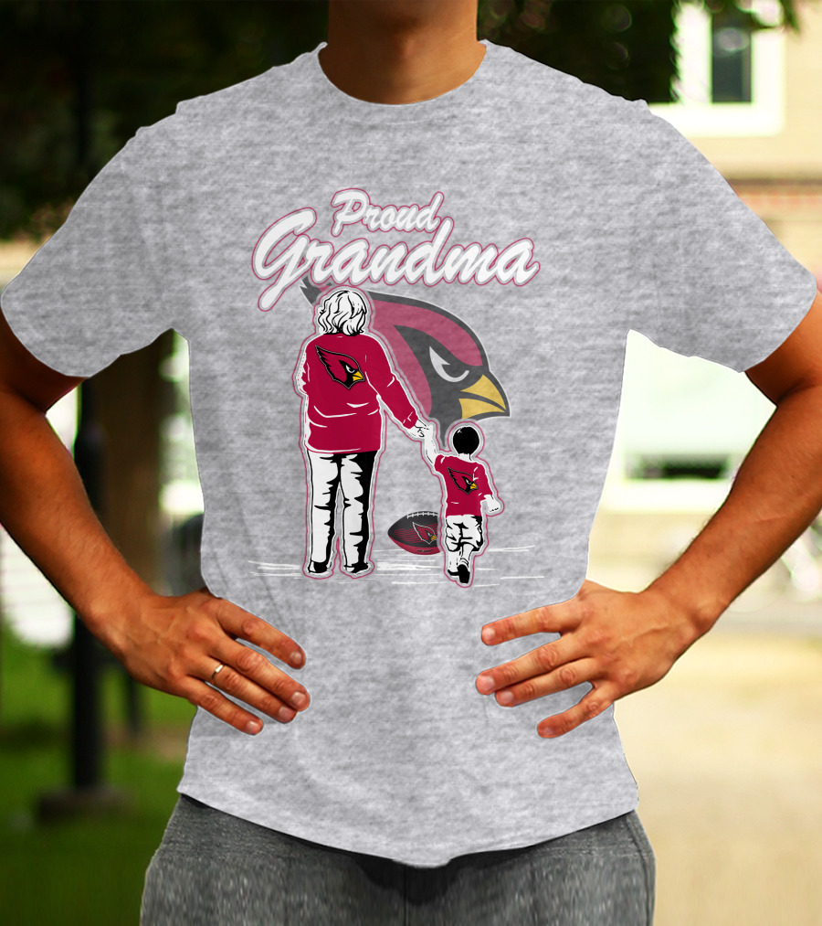 Proud Grandma Arizona Cardinals Family Loyalty Connection T-Shirt