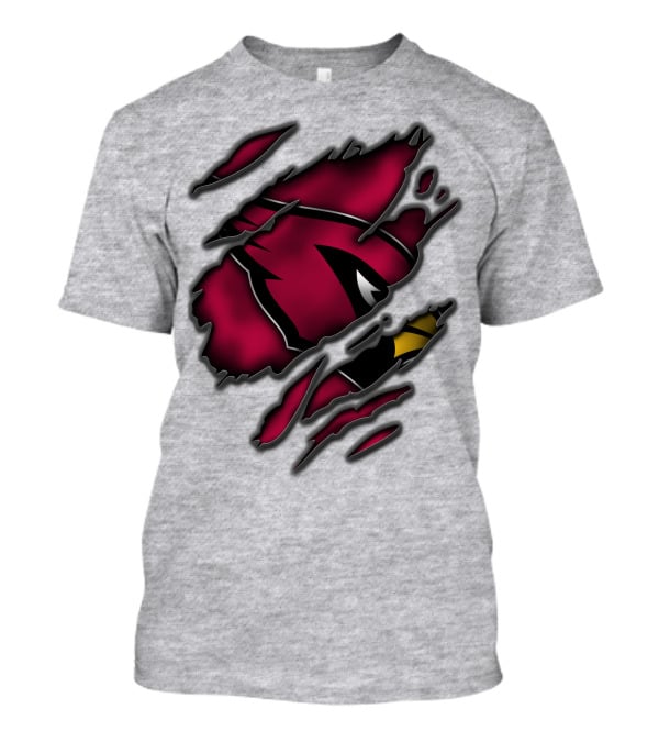 Torn Arizona Cardinals Logo Ripped T-Shirt