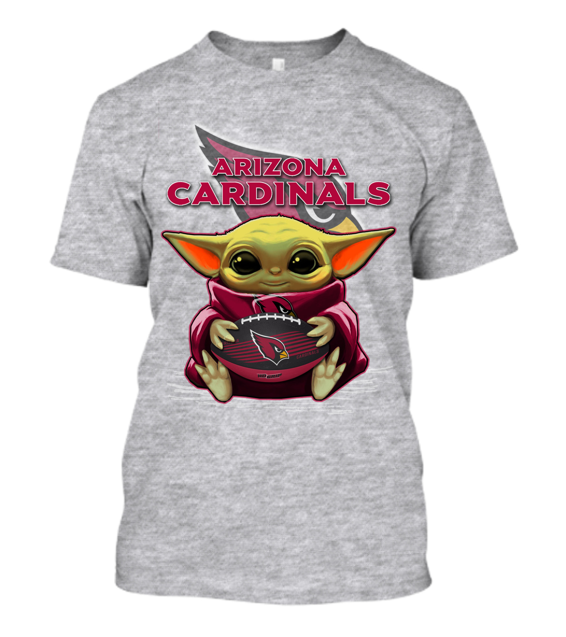 Arizona Cardinals Baby Yoda Football T-Shirt
