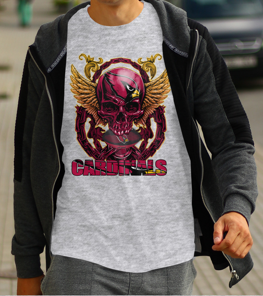 Cardinals Skullfb Arizona Cardinals T-Shirt