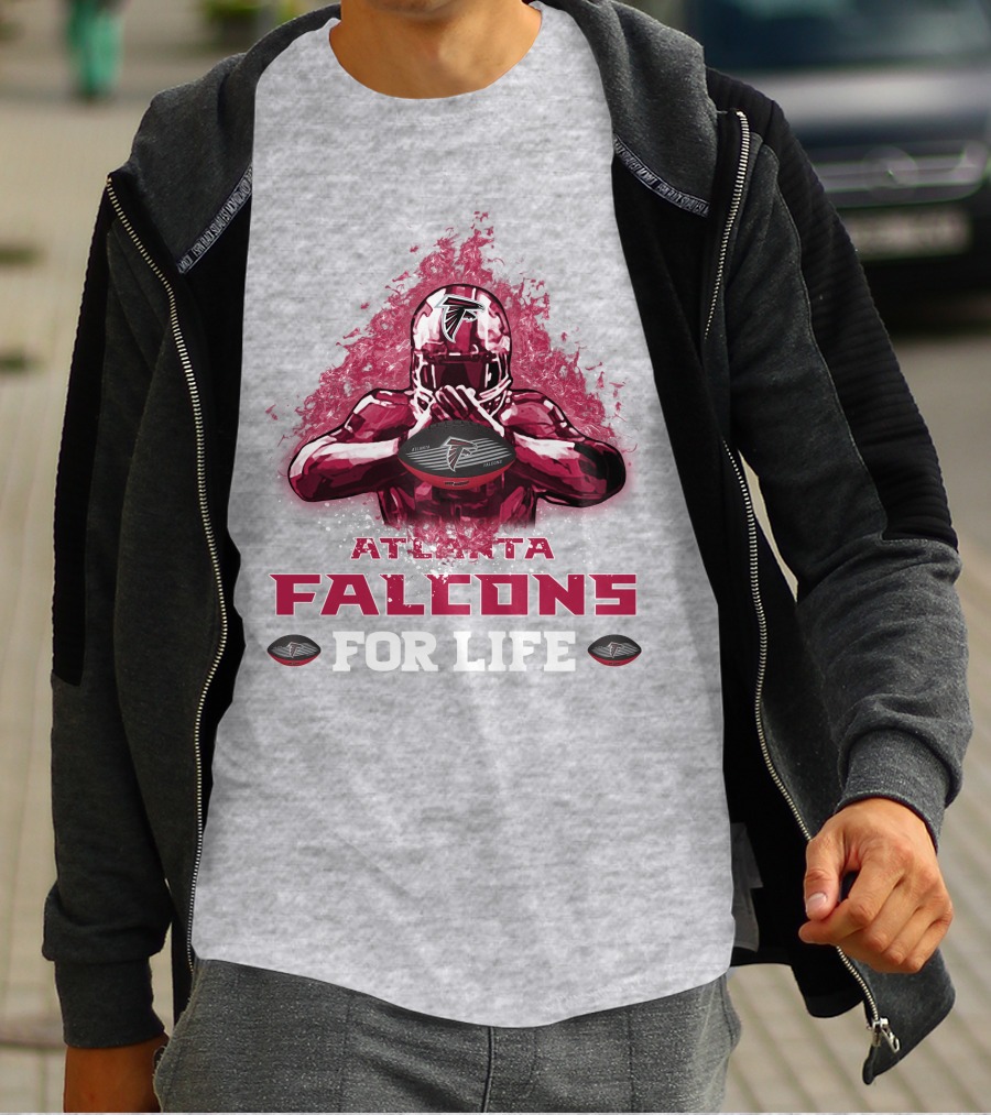 Atlanta Falcons For Life Football Player Armor T-Shirt