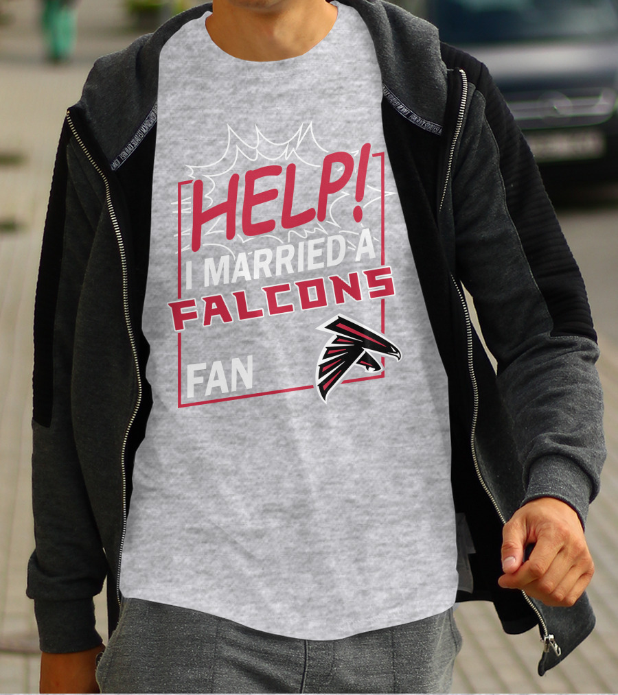 Help I Married A Falcons Fan T-Shirt