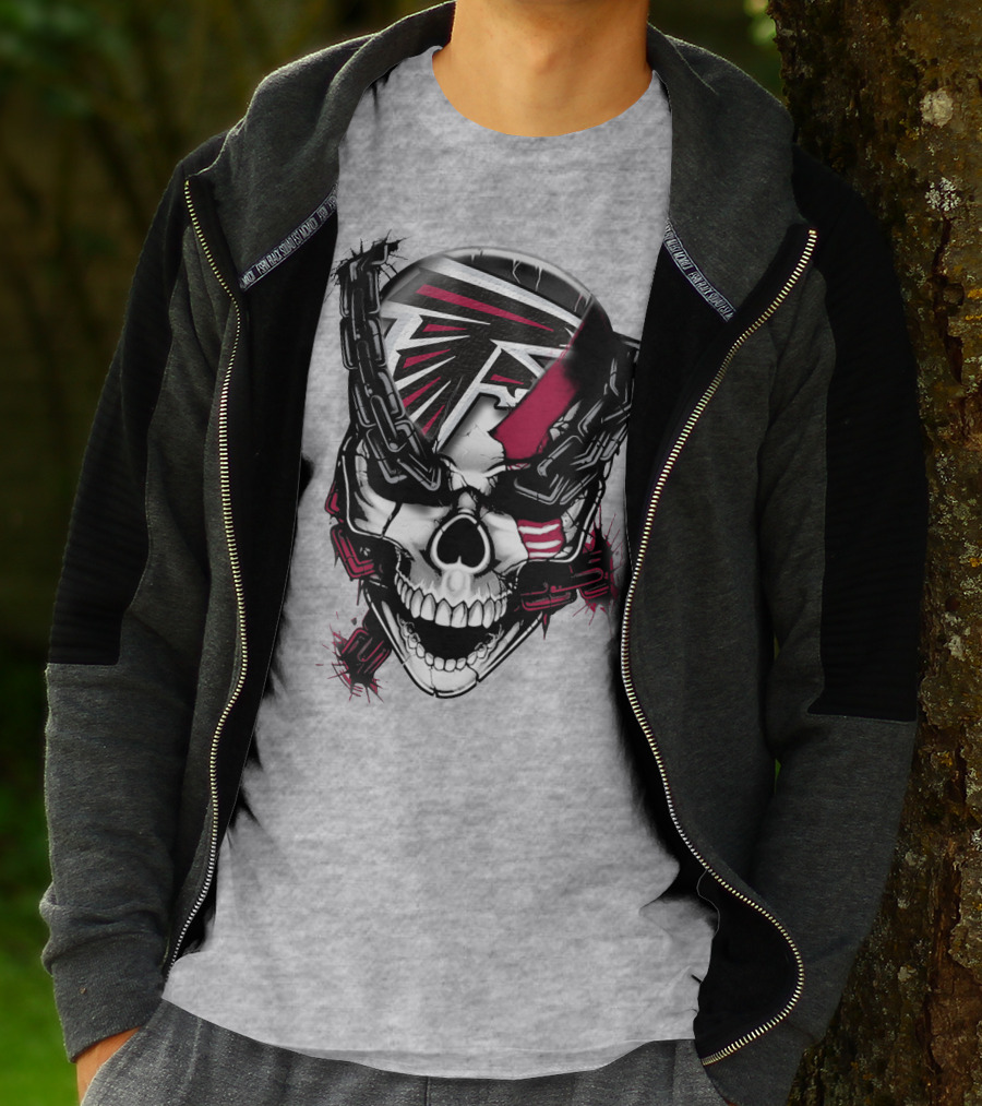 Atlanta Falcons Skull Chain T-Shirt