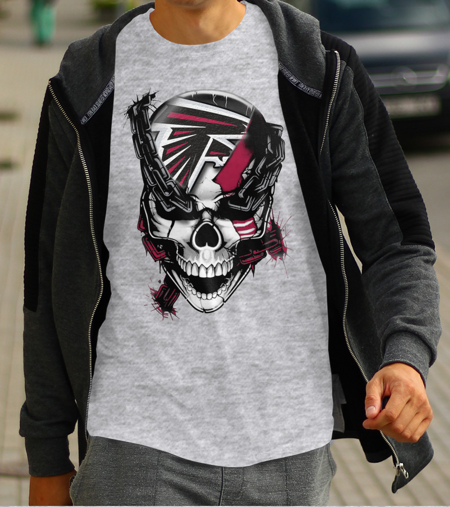Atlanta Falcons Skull Chain T-Shirt