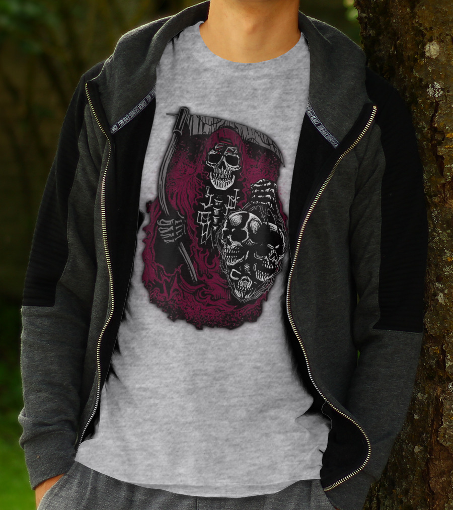 Atlanta Falcons 03 Grim Reaper Skull T-Shirt