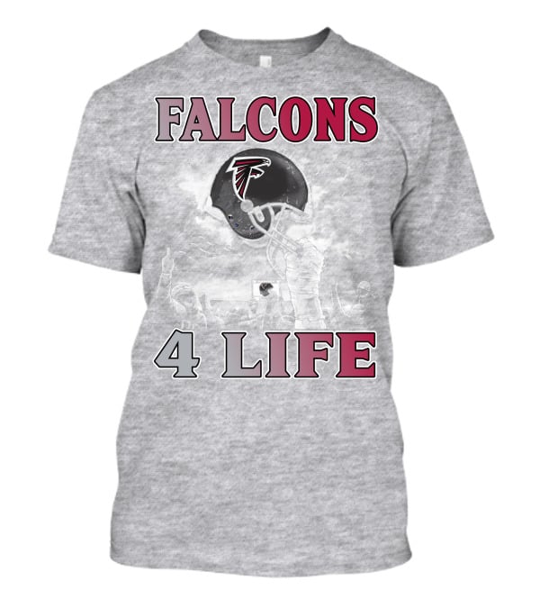 Falcons 4 Life Atlanta Falcons Helmet Team Spirit T-Shirt