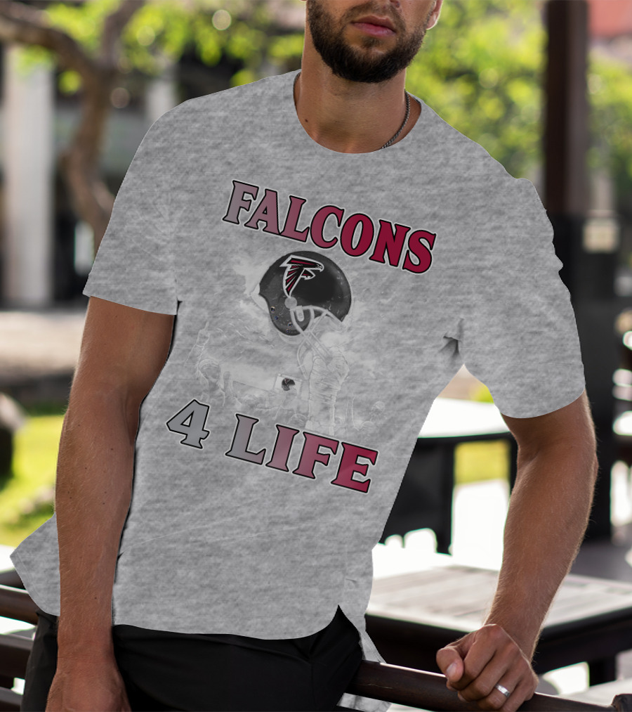 Falcons 4 Life Atlanta Falcons Helmet Team Spirit T-Shirt