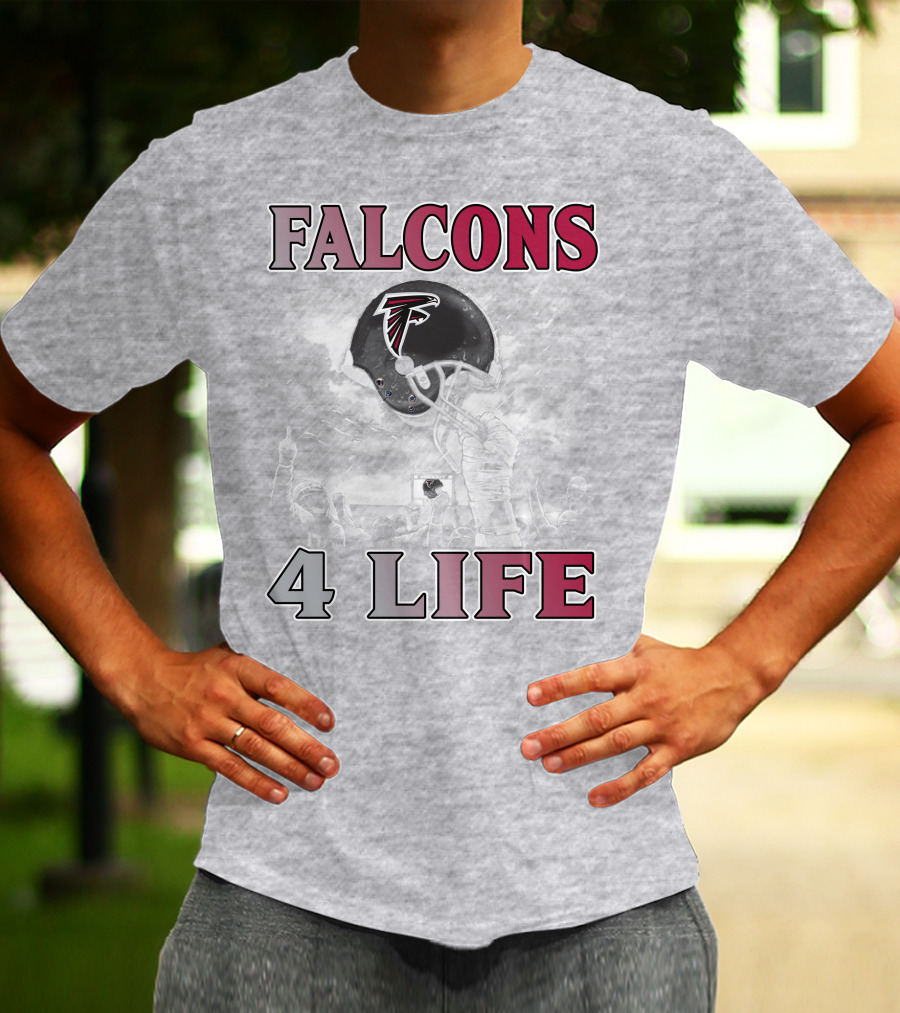 Falcons 4 Life Atlanta Falcons Helmet Team Spirit T-Shirt