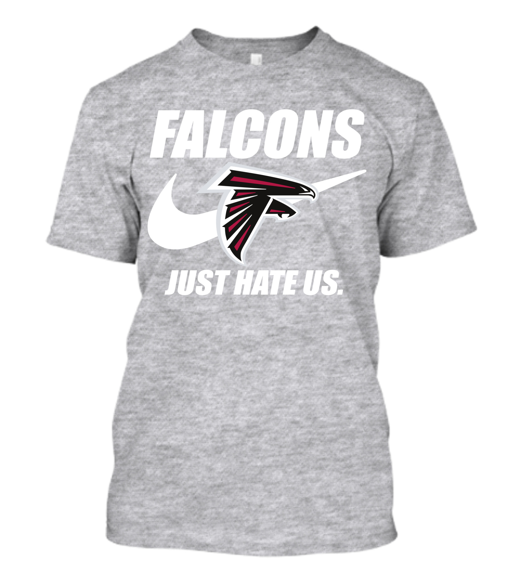 Falcons Nike Logo Just Hate Us T-Shirt