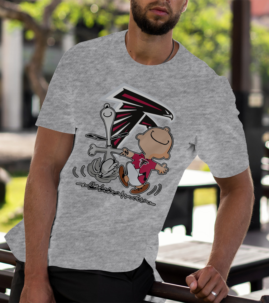 Atlanta Falcons Snoopy Dance Nfl Fan Artwork T-Shirt